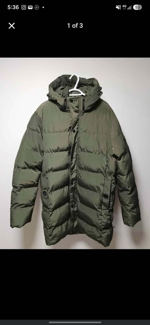 Point Zero Levi Long Puffer Jacket Green XL